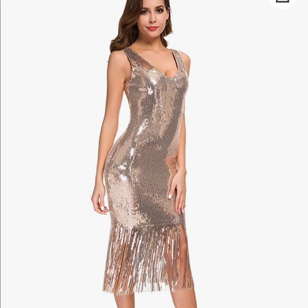 1920s Gold Dress